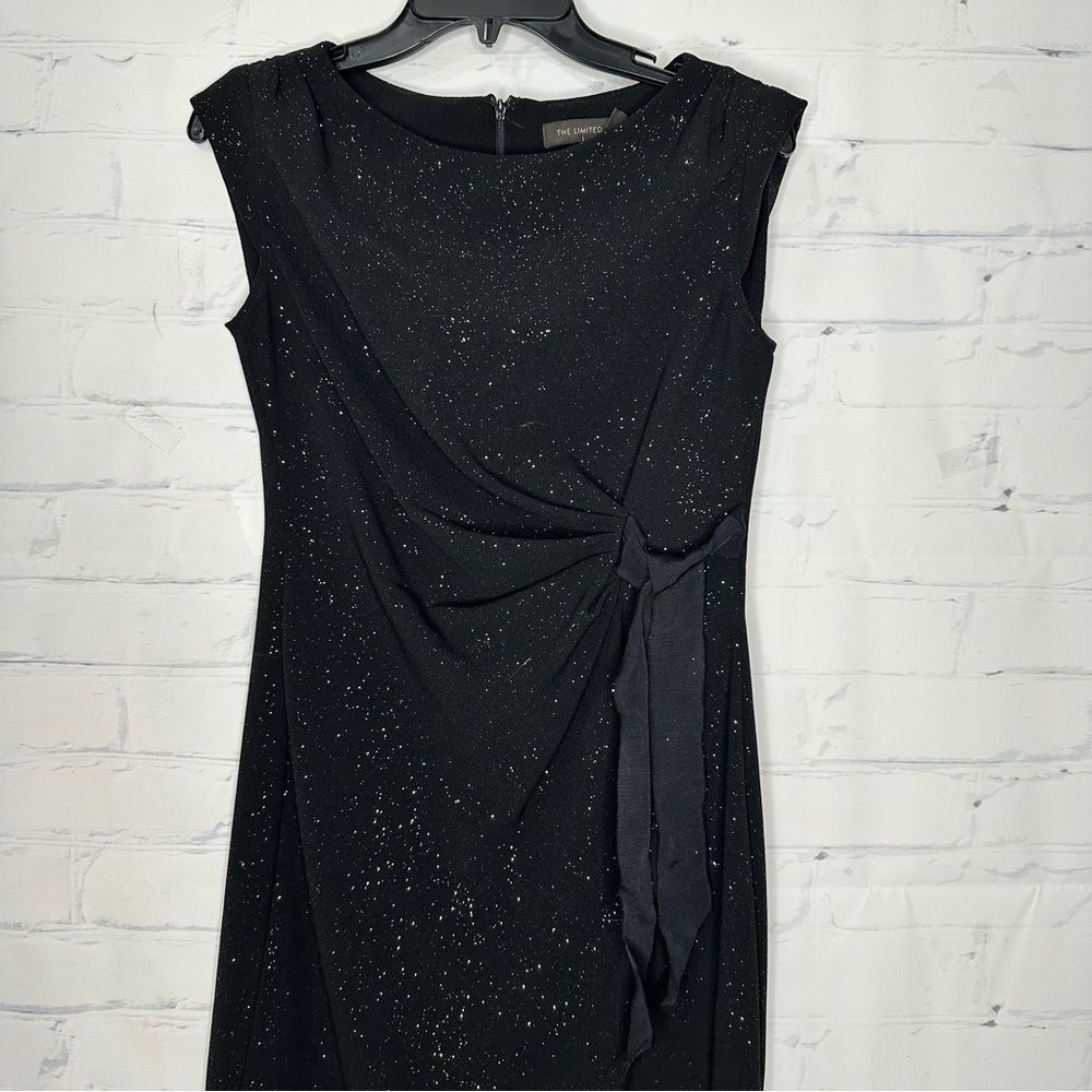 The Limited‎ small black & gold dress